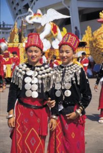 "Colorful costume in Myanmar/Burma"