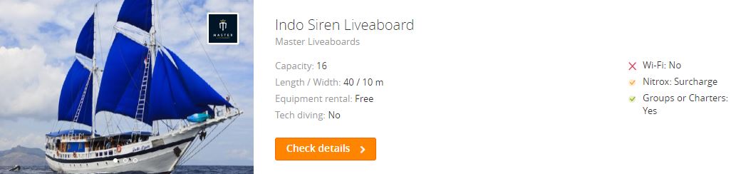 Scuba Diving on board of Indo Siren