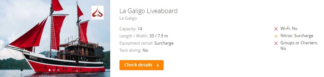 Scuba Diving on board of La Galigo