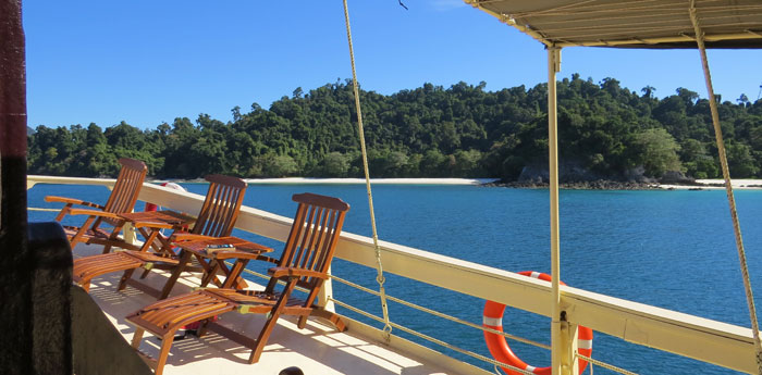 Sundeck on board - Cruise Mergui Archipelago - Myanmar / Burma