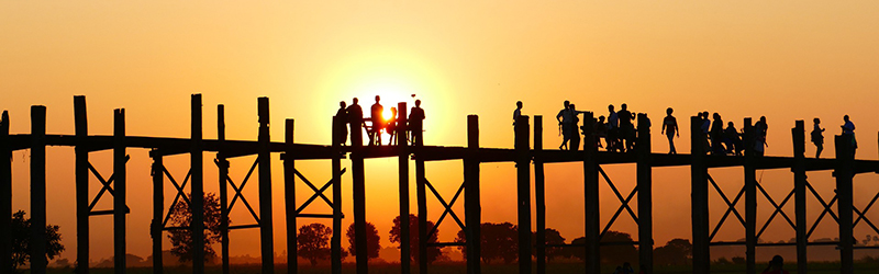 Myanmar U-leg Bridge